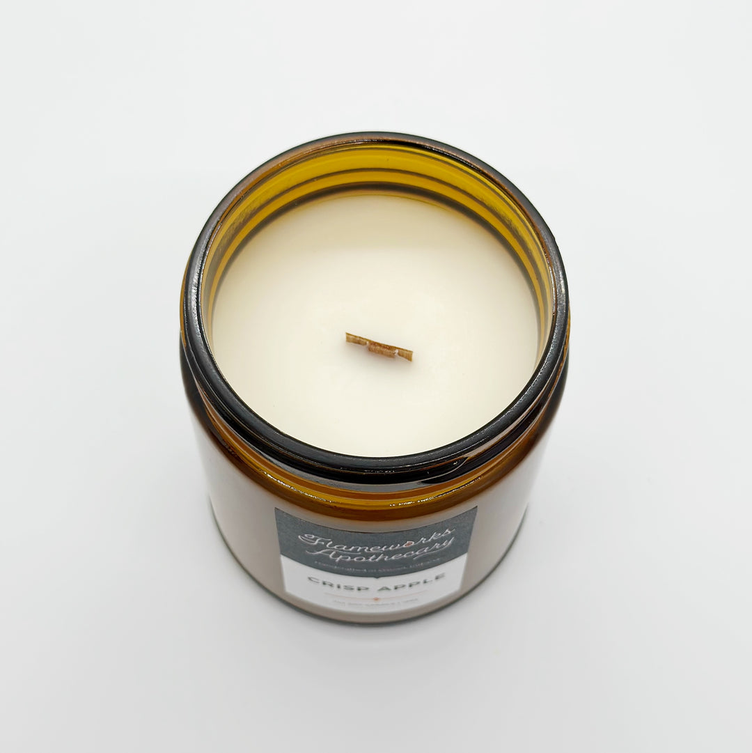 Crisp Apple 7 oz Amber Jar Candle