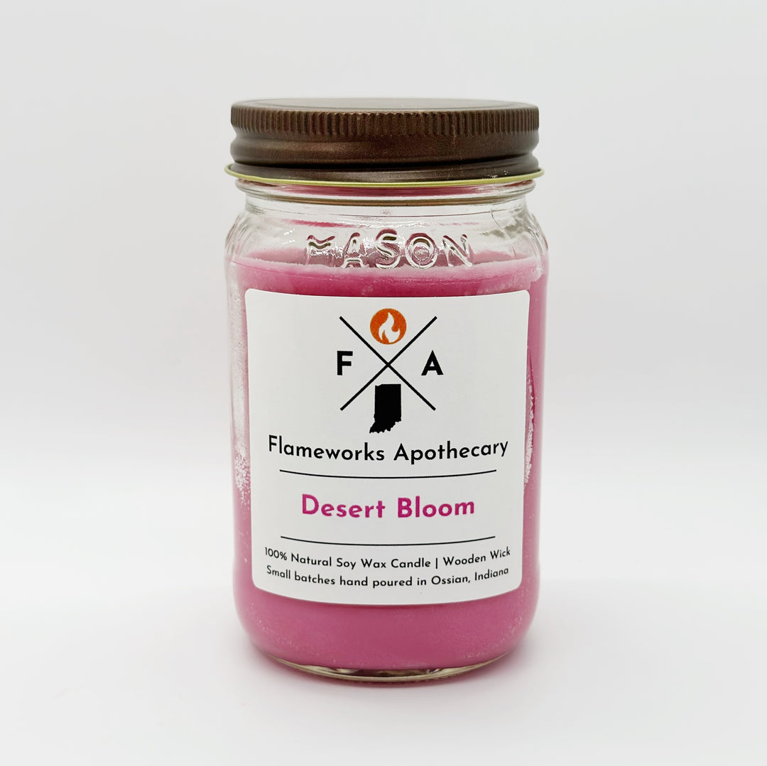 Desert Bloom 12 oz Mason Jar Candle