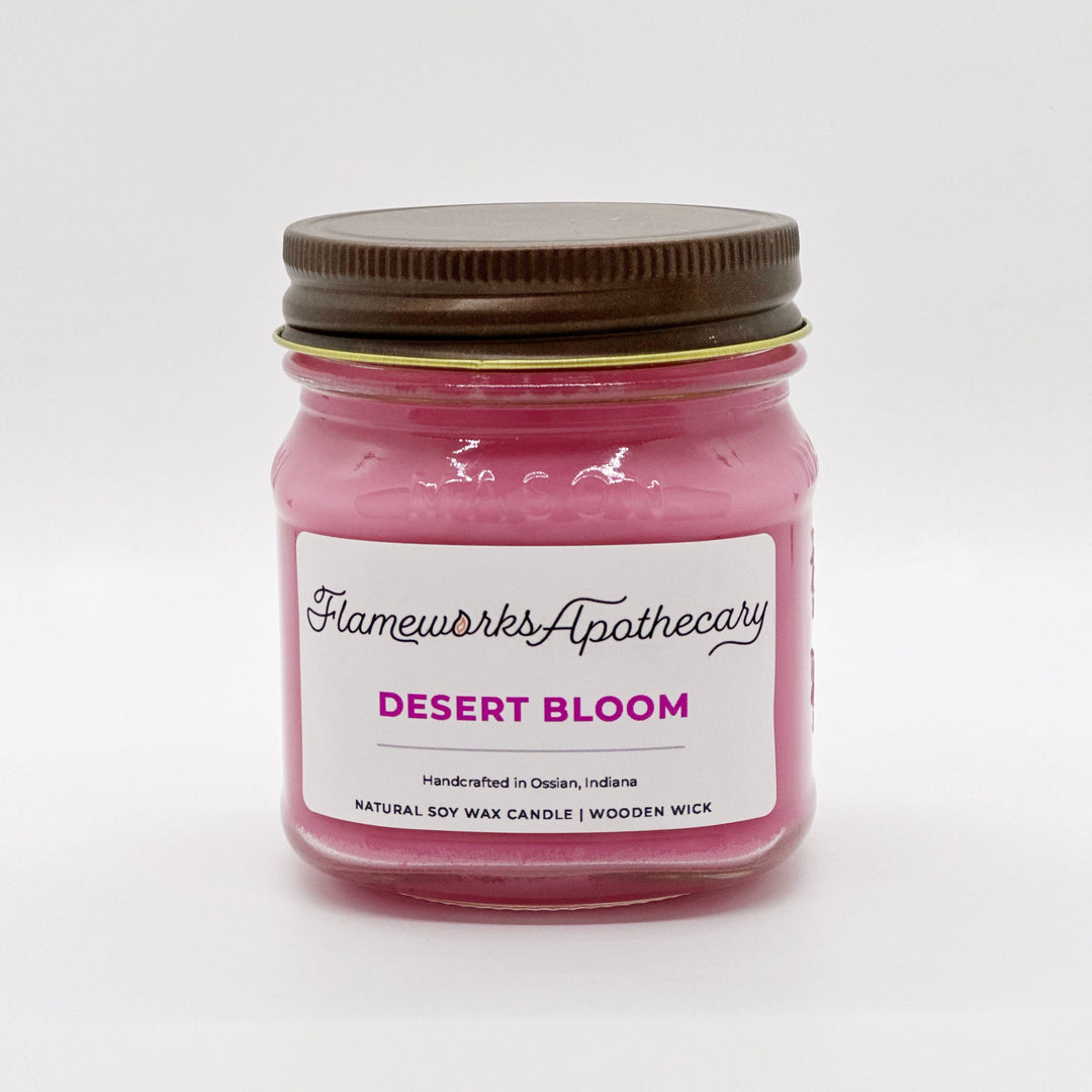 Desert Bloom 8 oz Mason Jar Candle