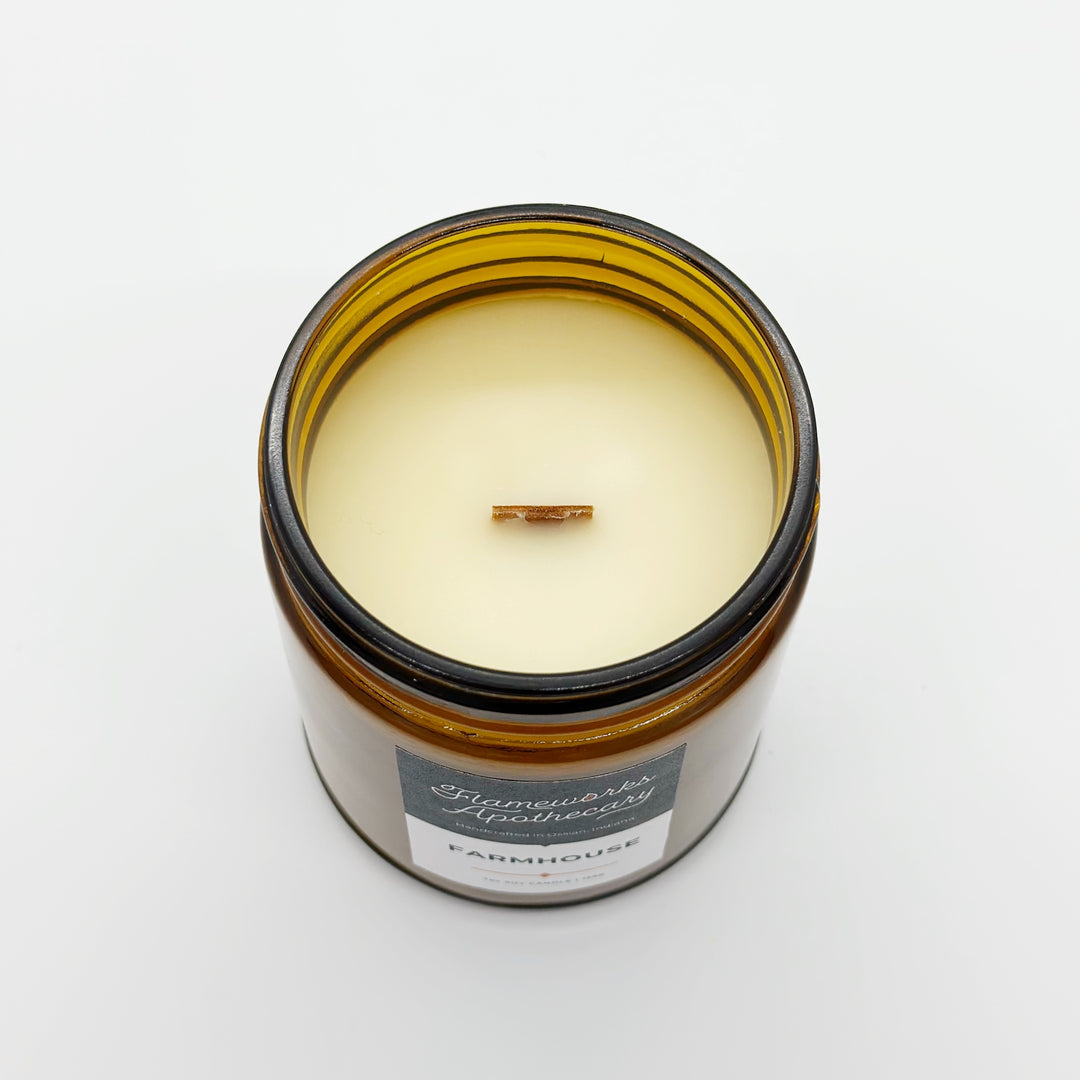 Farmhouse 7 oz Amber Jar Candle