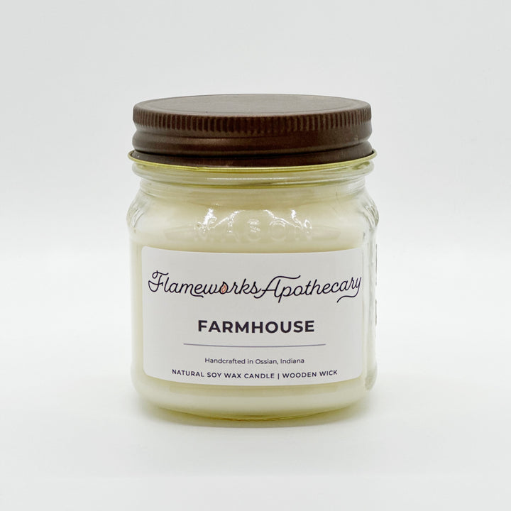 Farmhouse 8 oz Mason Jar Candle