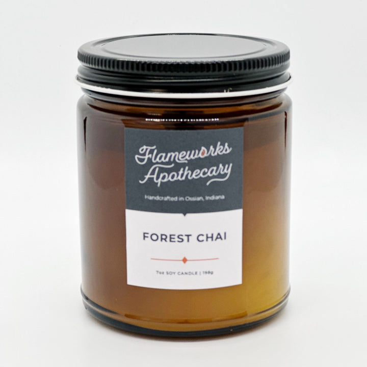 Forest Chai 7 oz Amber Jar Candle