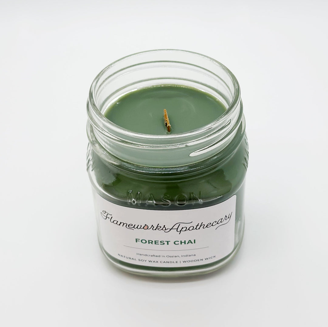 Forest Chai 8 oz Mason Jar Candle
