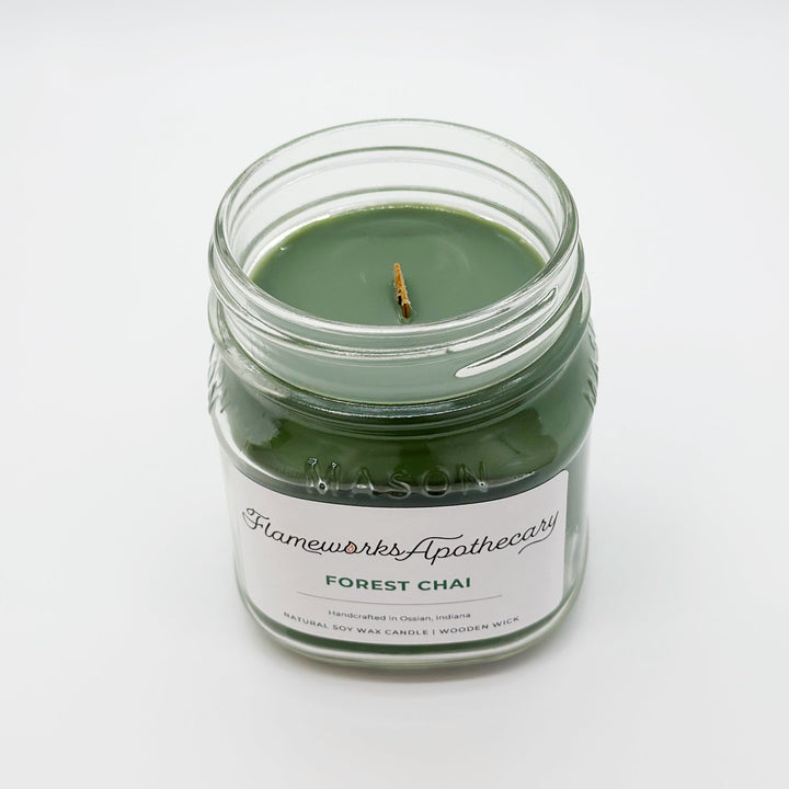 Forest Chai 8 oz Mason Jar Candle
