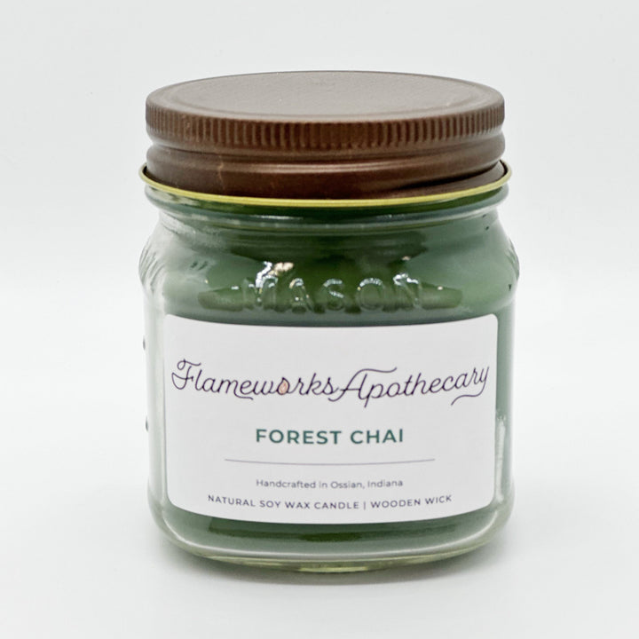 Forest Chai 8 oz Mason Jar Candle