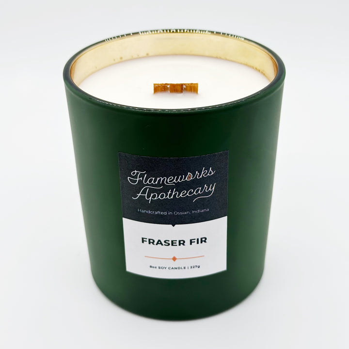 Fraser Fir 8 oz Green Matte Tumbler Jar Candle
