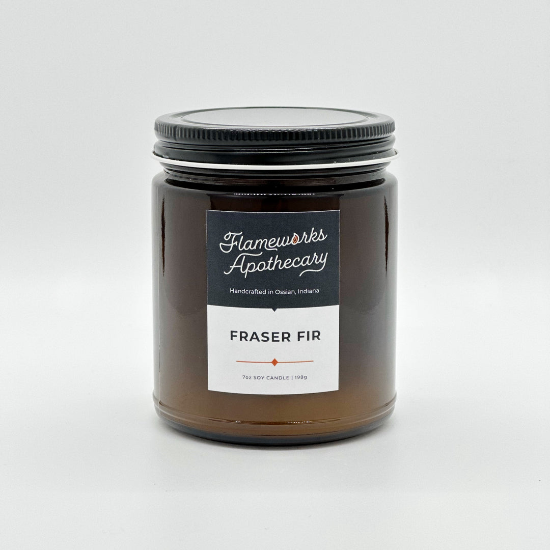 Fraser Fir 7 oz Amber Jar Candle