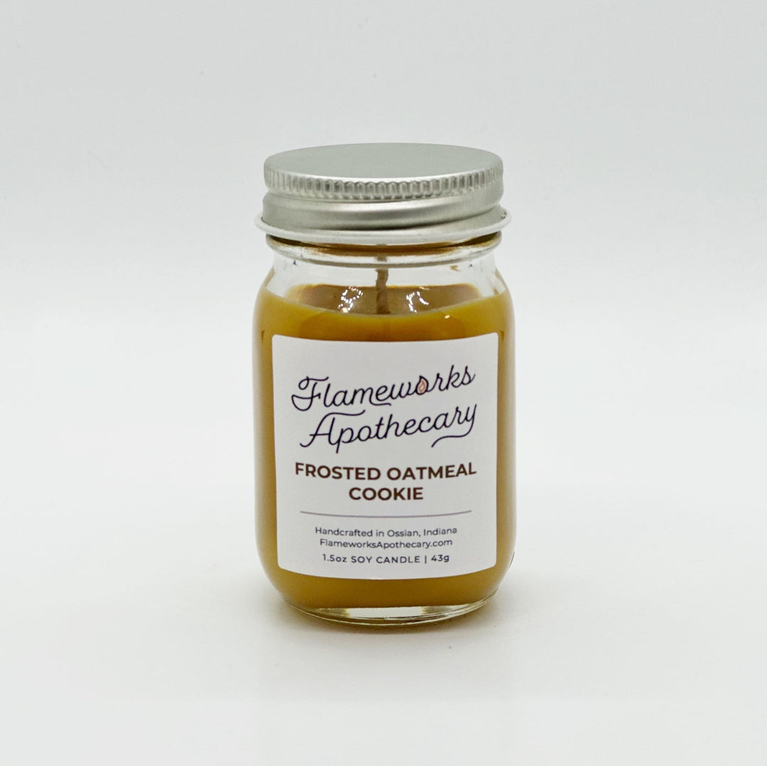 Frosted Oatmeal Cookie 1.5 oz Mini Mason Jar Candle