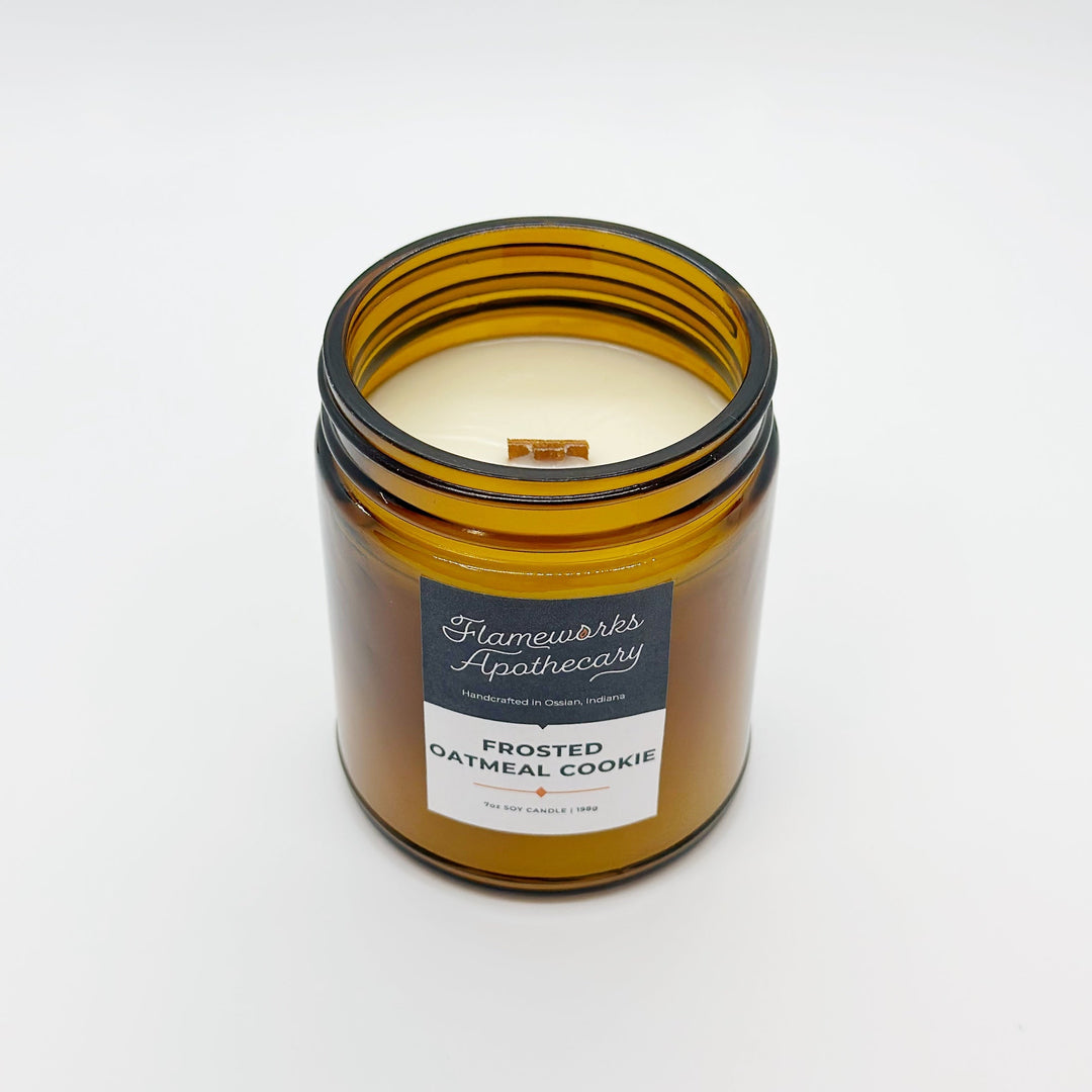 Frosted Oatmeal Cookie 7 oz Amber Jar Candle