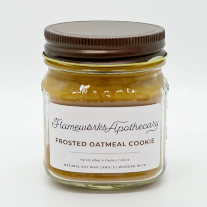 Frosted Oatmeal Cookie 8 oz Mason Jar Candle