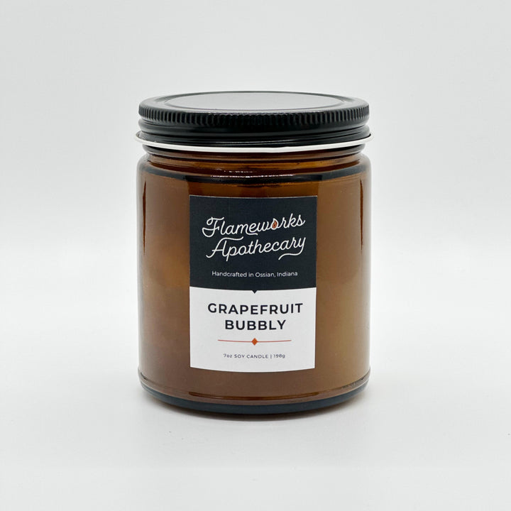 Grapefruit Bubbly 7 oz Amber Jar Candle