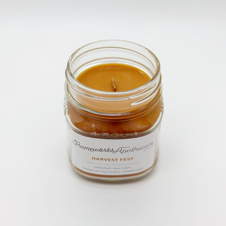 Harvest Fest 8 oz Mason Jar Candle