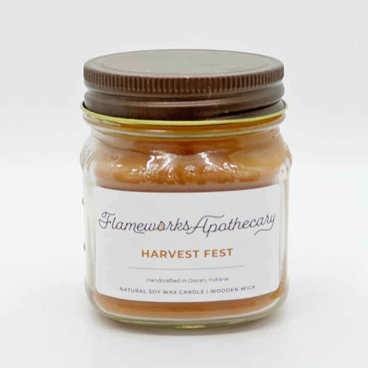 Harvest Fest 8 oz Mason Jar Candle