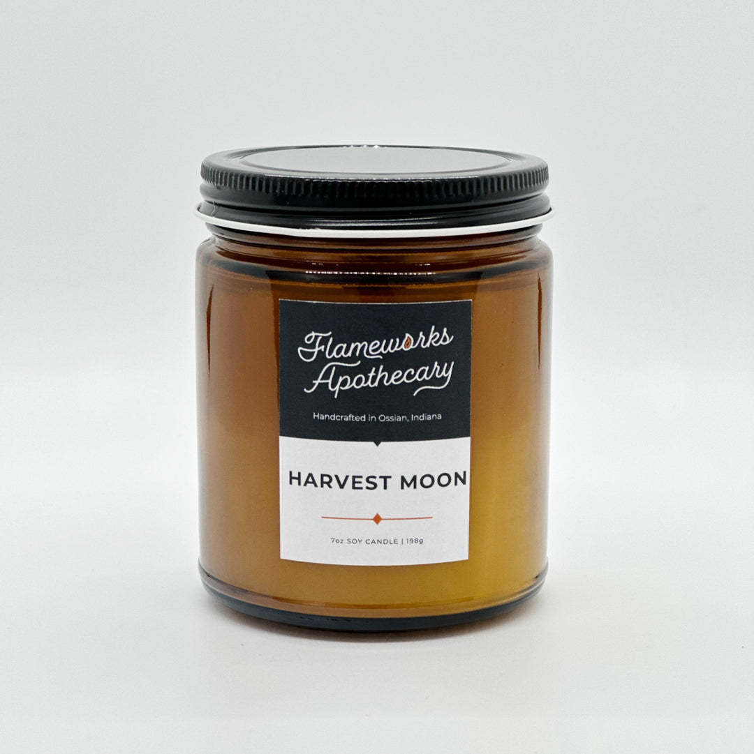 Harvest Moon 7 oz Amber Jar Candle