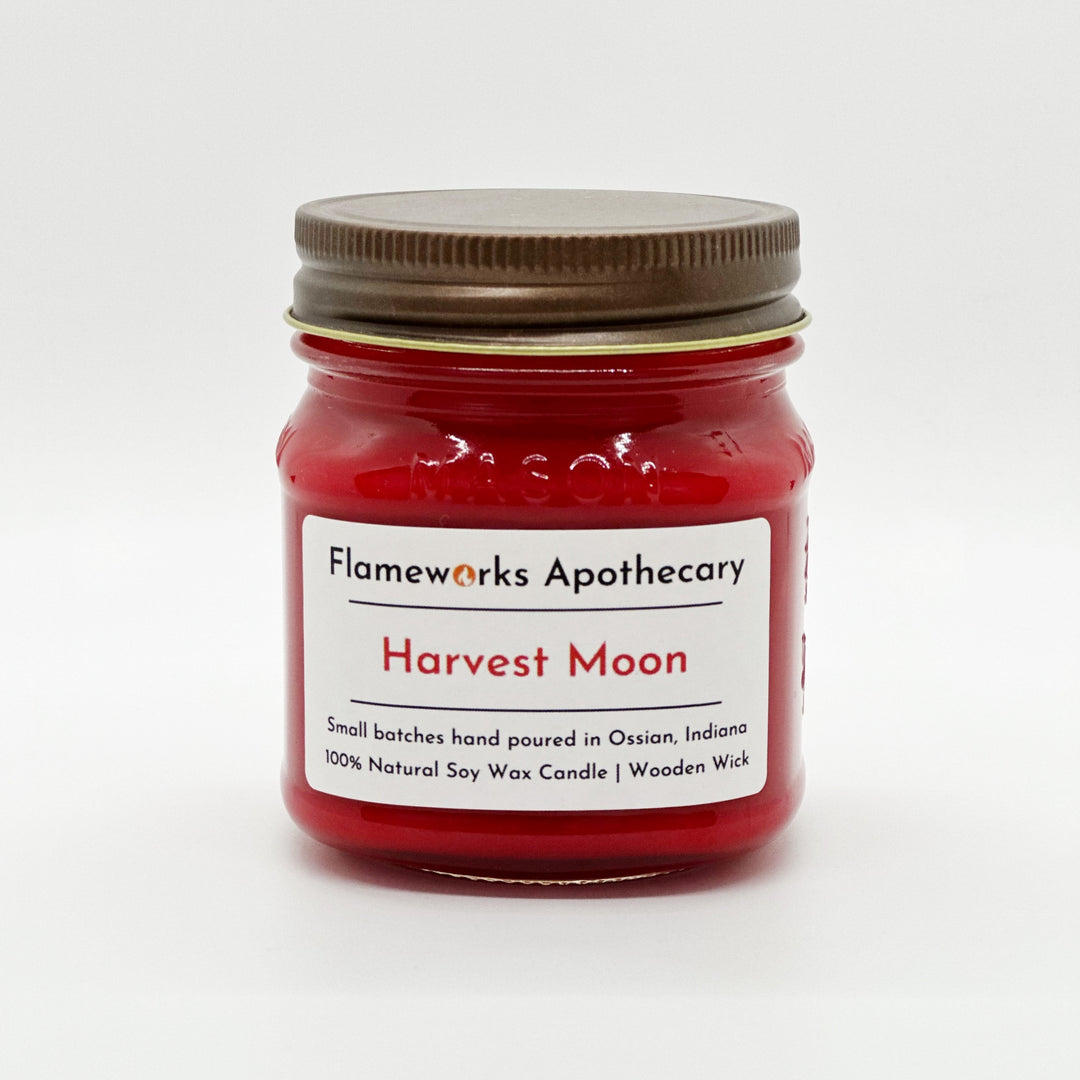 Harvest Moon 8 oz Mason Jar Candle