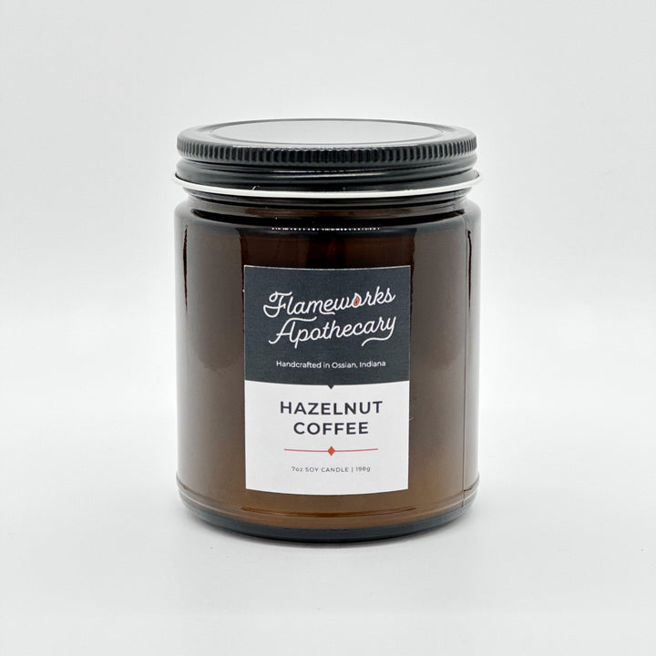 Hazelnut Coffee 7 oz Amber Jar Candle