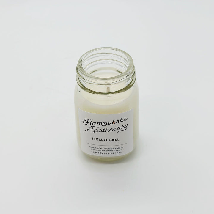 Hello Fall 1.5 oz Mini Mason Jar Candle