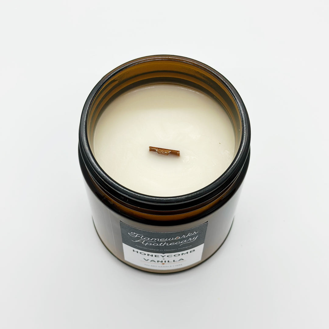 Honeycomb + Vanilla 7 oz Amber Jar Candle