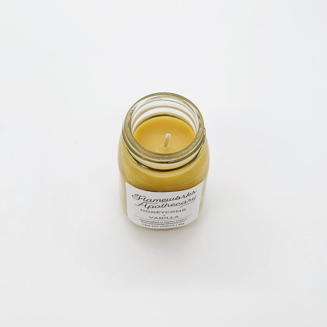 Honeycomb + Vanilla 1.5 oz Mini Mason Jar Candle