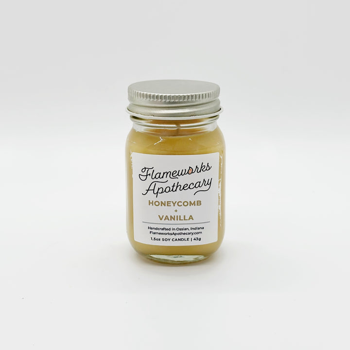 Honeycomb + Vanilla 1.5 oz Mini Mason Jar Candle