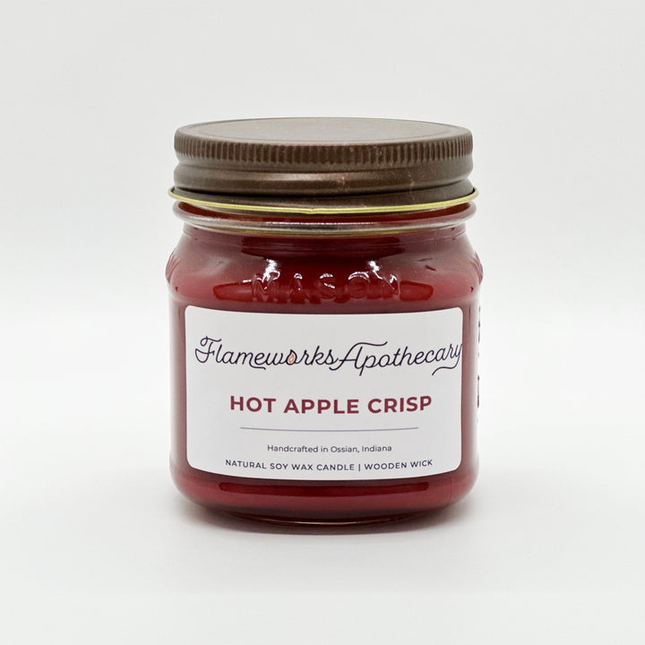 Hot Apple Crisp 8 oz Mason Jar Candle