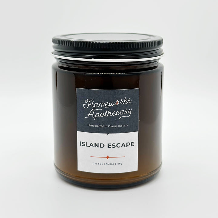 Island Escape 7 oz Amber Jar Candle