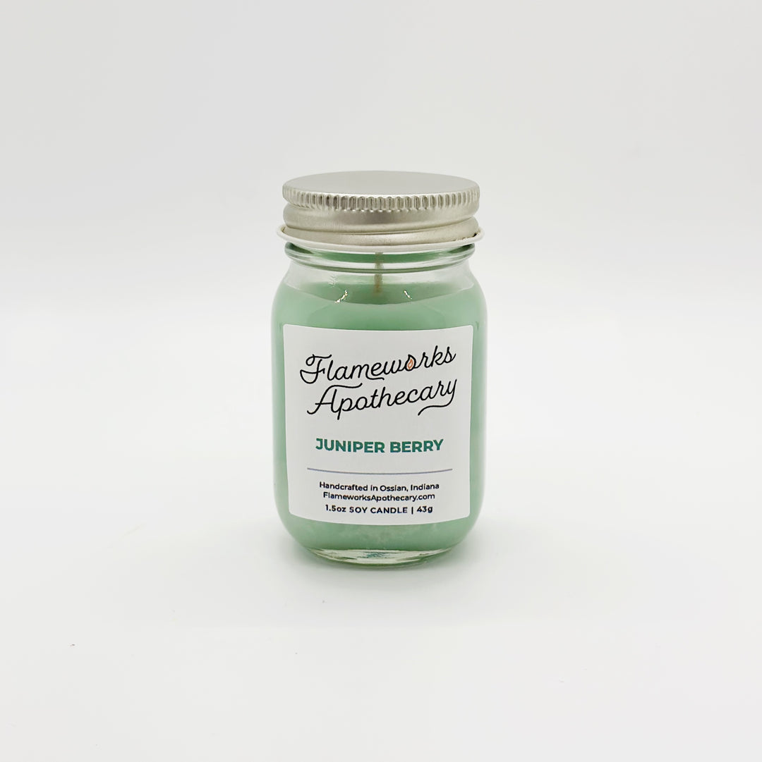 Juniper Berry 1.5 oz Mini Mason Jar Candle