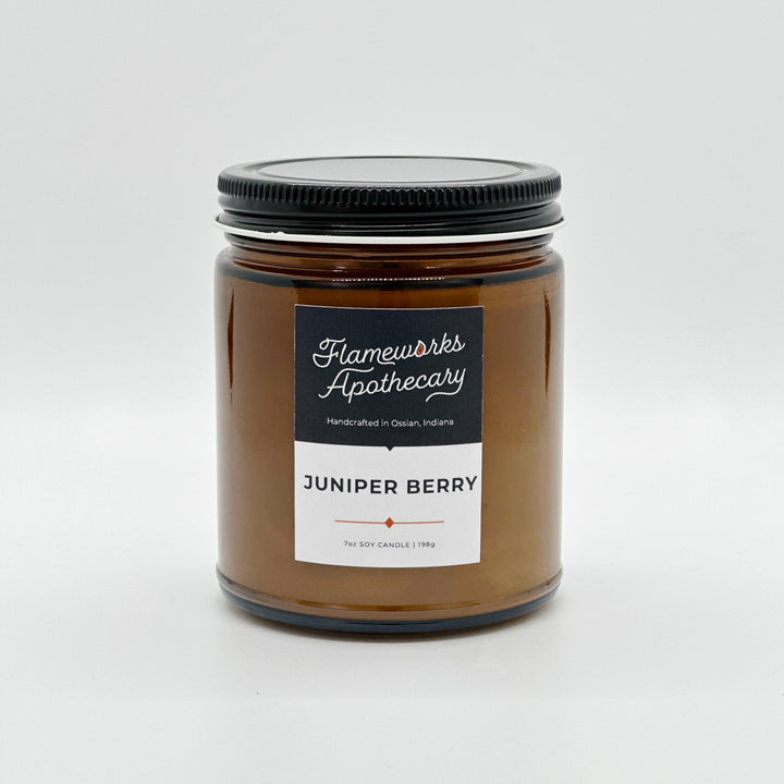 Juniper Berry 7 oz Amber Jar Candle