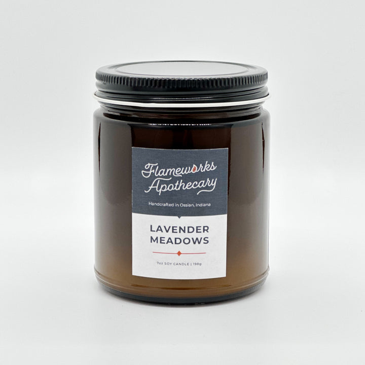 Lavender Meadows 7 oz Amber Jar Candle