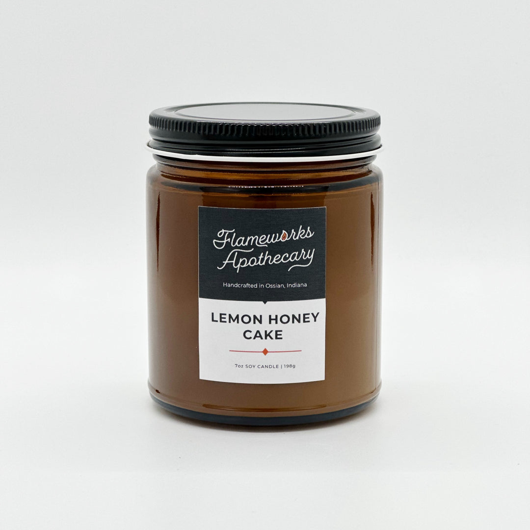 Lemon Honey Cake 7 oz Amber Jar Candle