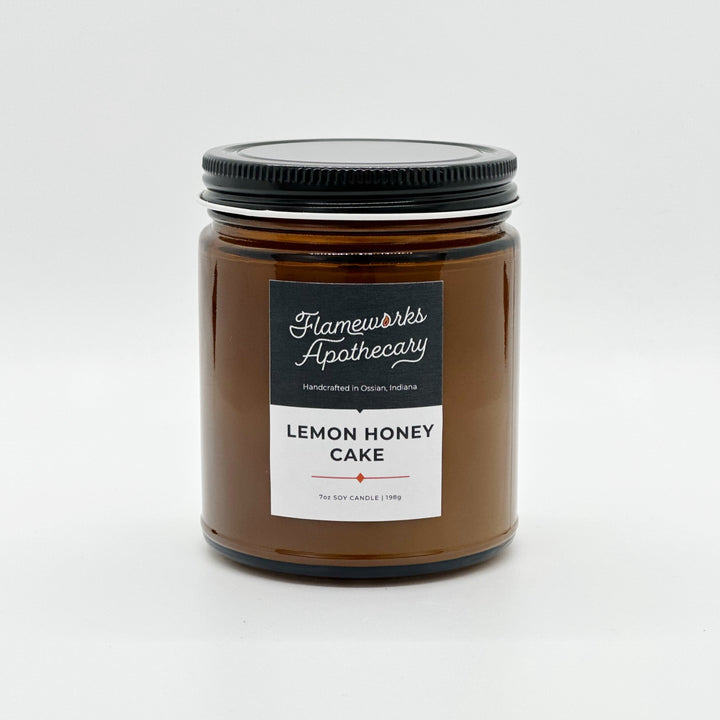 Lemon Honey Cake 7 oz Amber Jar Candle