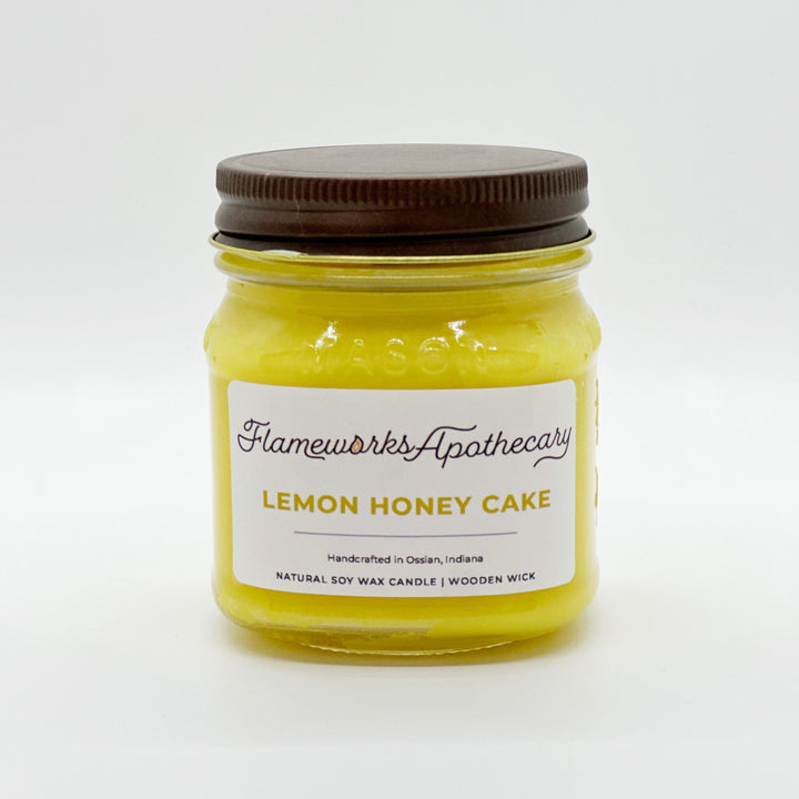 Lemon Honey Cake 8 oz Mason Jar Candle
