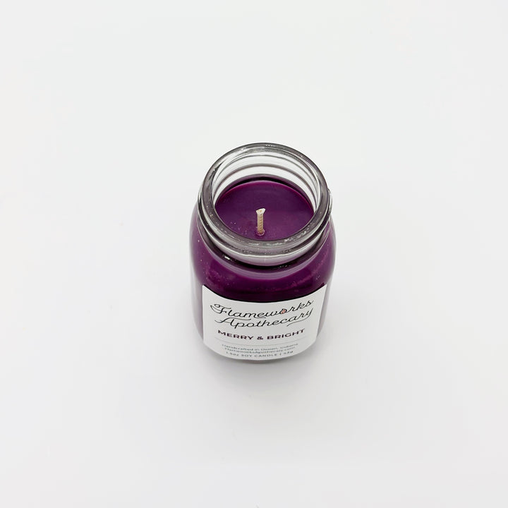 Merry & Bright 1.5 oz Mini Mason Jar Candle