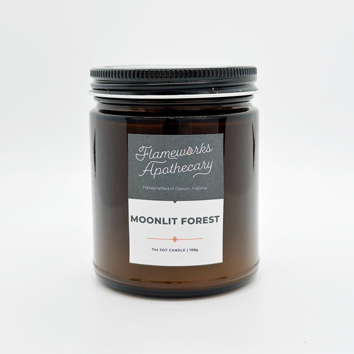 Moonlit Forest 7 oz Amber Jar Candle