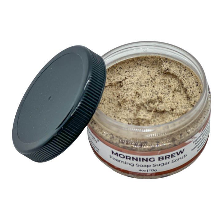 Morning Brew 4 oz Foaming Soap Sugar Scrub