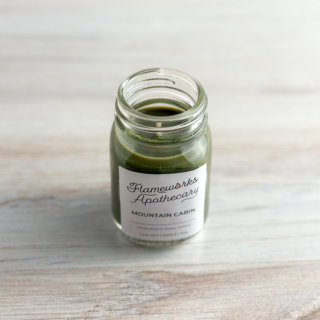 Mountain Cabin 1.5 oz Mini Mason Jar Candle