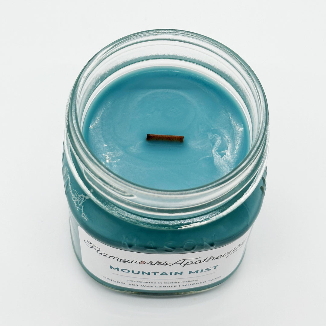 Mountain Mist 8 oz Mason Jar Candle