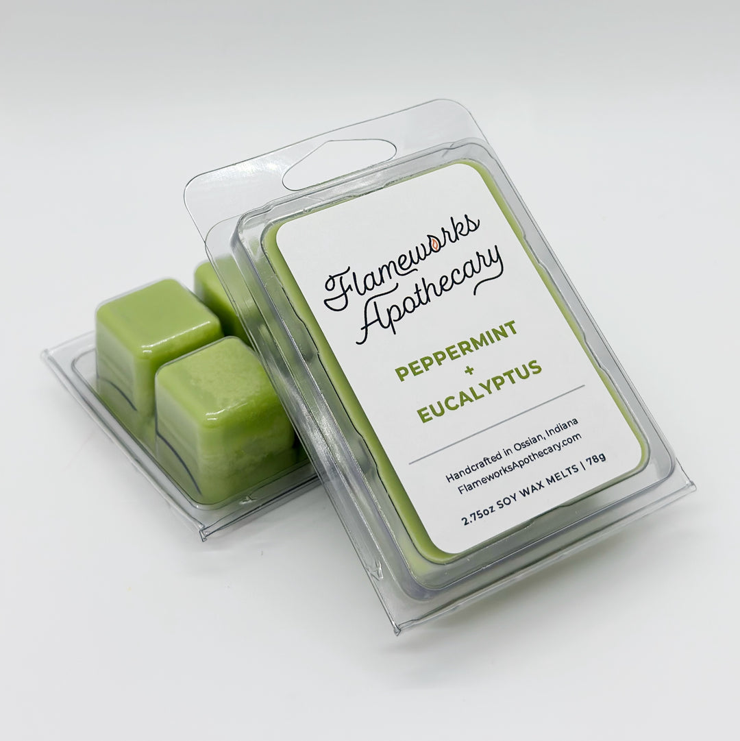 Peppermint + Eucalyptus 2.75 oz Wax Melts