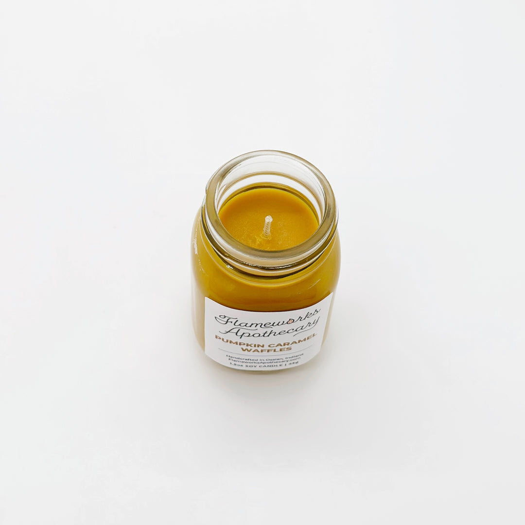 Pumpkin Caramel Waffles 1.5 oz Mini Mason Jar Candle
