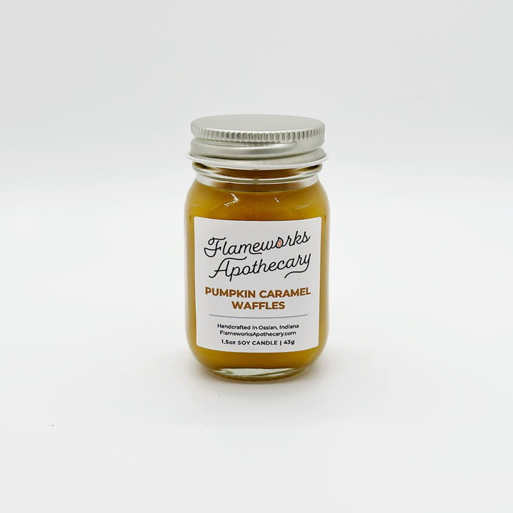 Pumpkin Caramel Waffles 1.5 oz Mini Mason Jar Candle