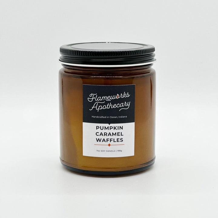 Pumpkin Caramel Waffles 7 oz Amber Jar Candle
