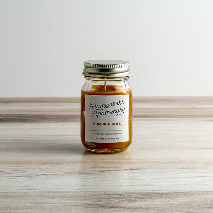 Pumpkin Roll 1.5 oz Mini Mason Jar Candle