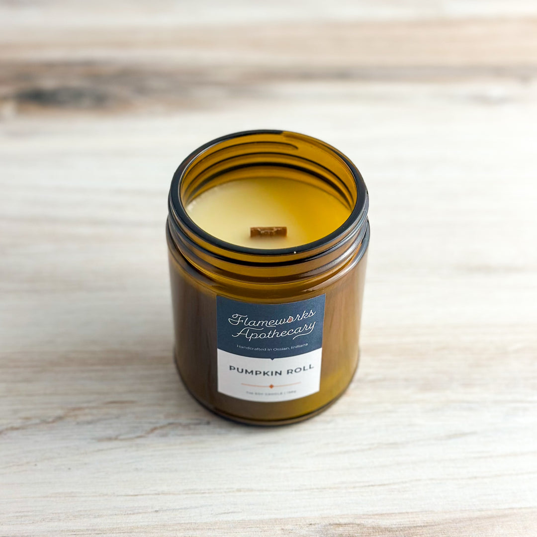 Pumpkin Roll 7 oz Amber Jar Candle