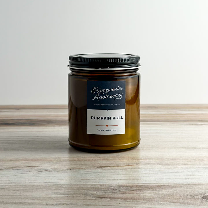 Pumpkin Roll 7 oz Amber Jar Candle