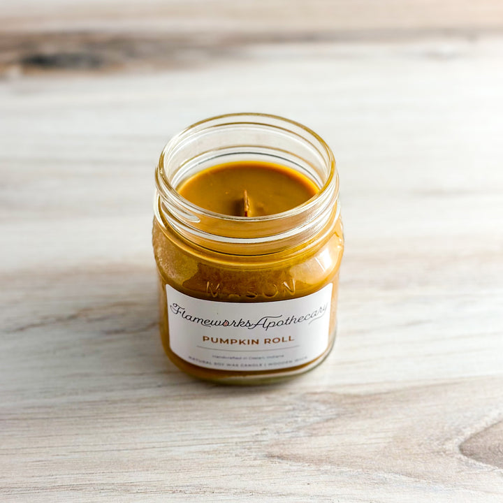 Pumpkin Roll 8 oz Mason Jar Candle