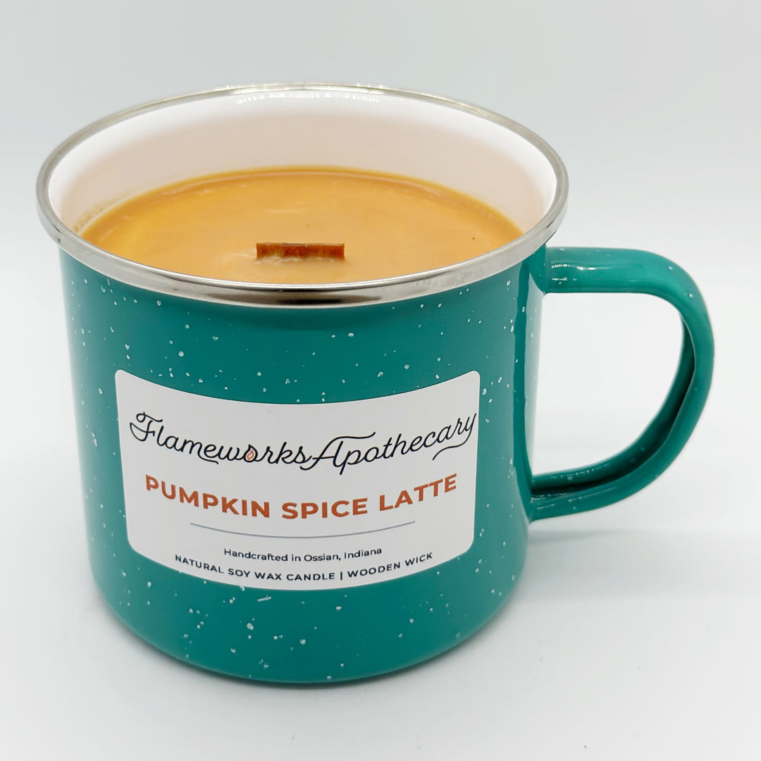 Pumpkin Spice Latte Mug Candles