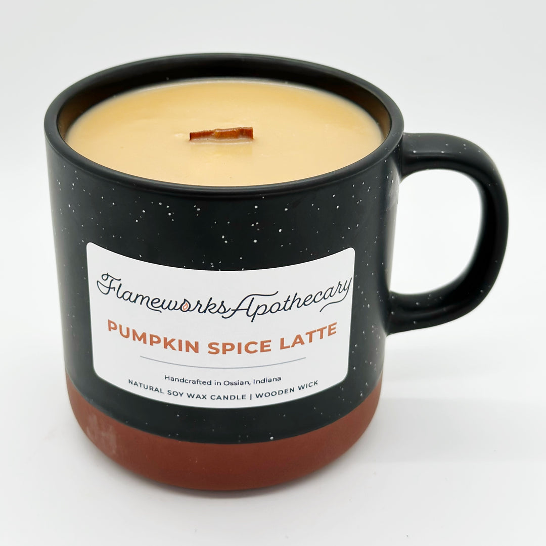 Pumpkin Spice Latte Mug Candles