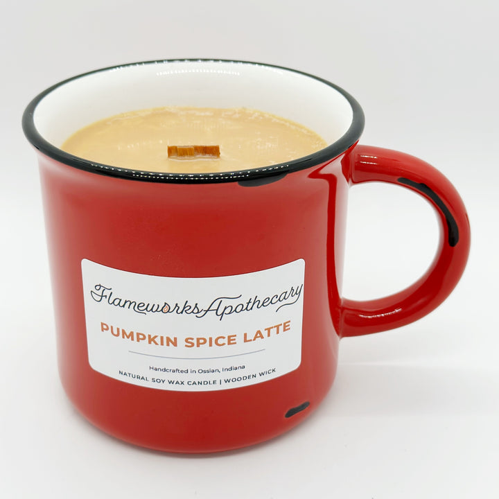 Pumpkin Spice Latte Mug Candles