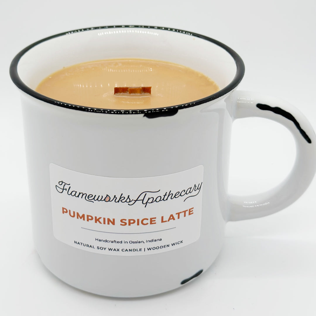 Pumpkin Spice Latte Mug Candles