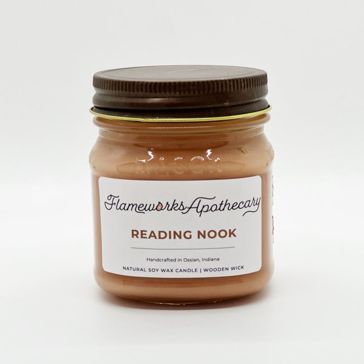 Reading Nook 8 oz Mason Jar Candle